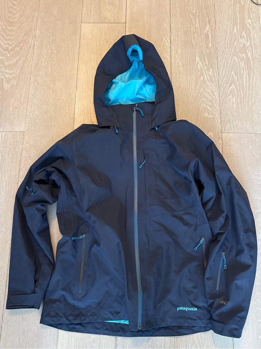 Patagonia Powder Bowl Gore-Tex Ski Jacket Women’s XL Navy Shell